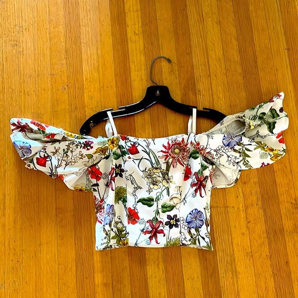 Floral off the shoulder top - Picture 1 of 1